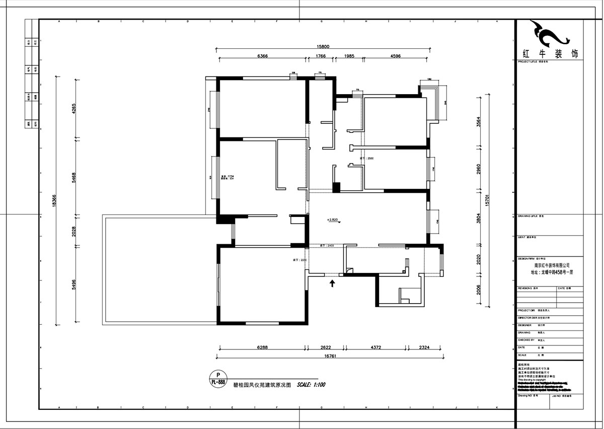 魏明花｜碧桂园凤雅苑9-1004-260㎡-现代简约风格｜4室3厅3卫｜毛坯房装修｜定制家￥368533｜全包36万｜00_01建筑原况图